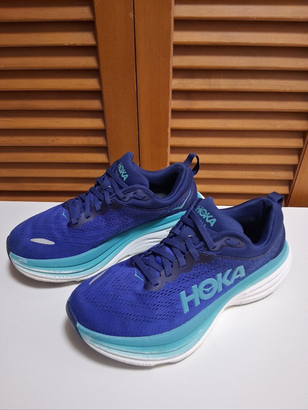 Hoka Bondi 8 Dark Blue Women's Running Shoe * Size: 7B - Picture 1 of 8